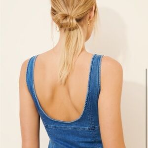 Not My Fault Denim Corset Top